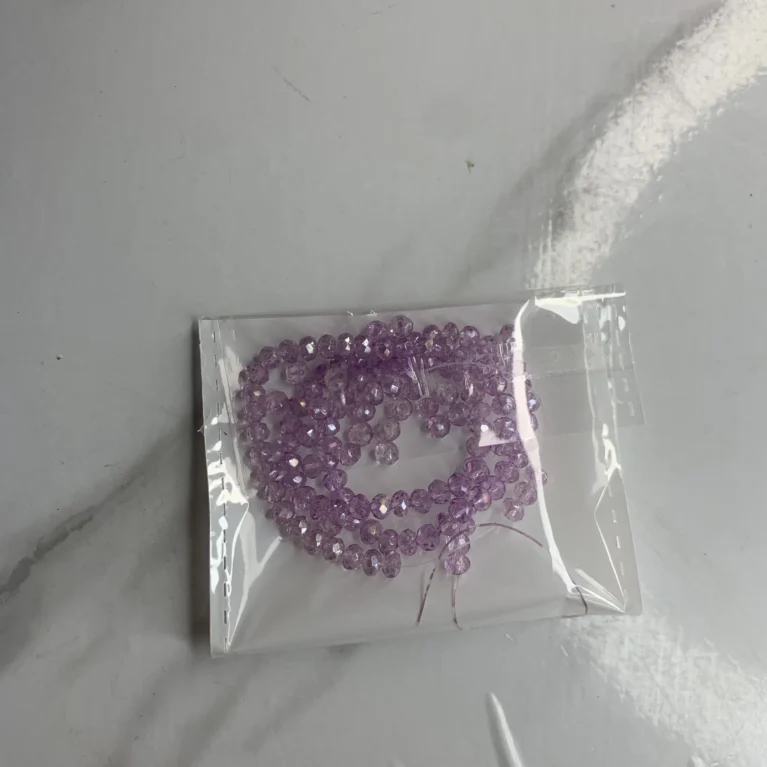 4mm-Light Purple Crystal(One-String)