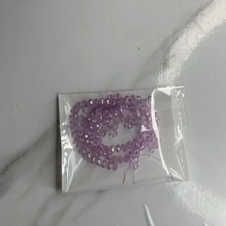 4mm-Light Purple Crystal(One-String)