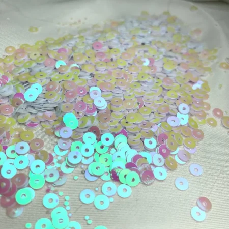 Flat Milky White Sequins (Small) -10G