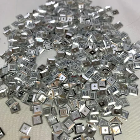 Silver square bowl 6mm (10G)