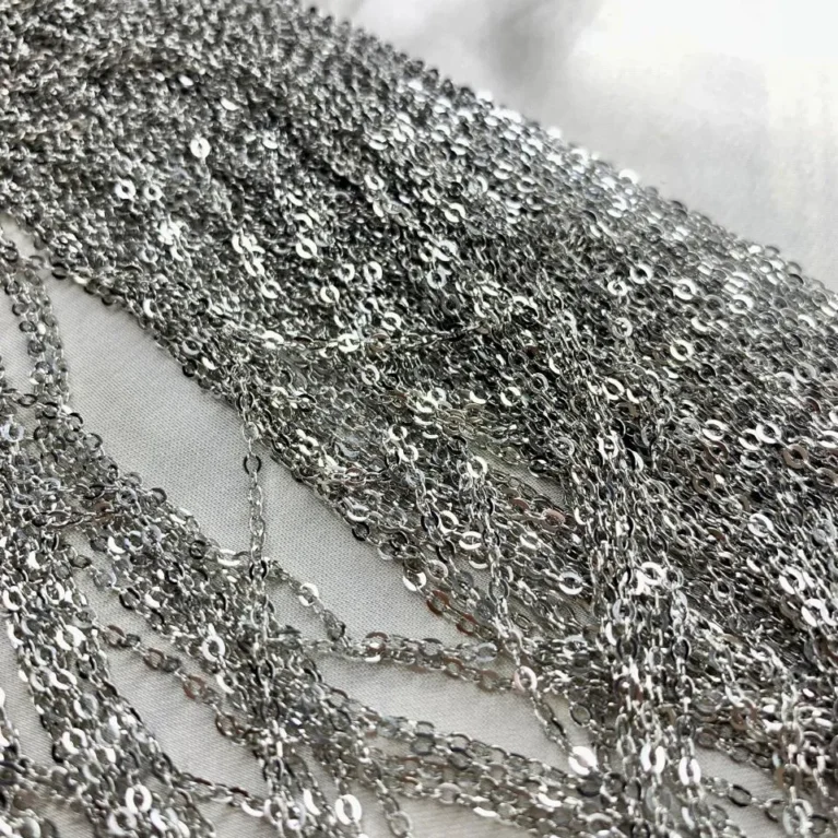 Silver Chain High Quality (For Pendant) -1Yard