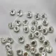 Silver-Swarovski Flower(8mm)-144Pcs