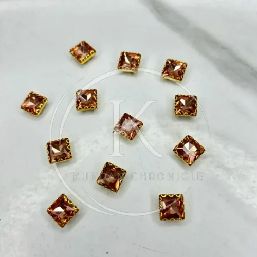 Baby Pink Square-Stone Small (12Pcs)