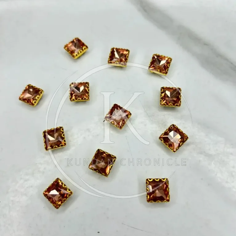 Baby Pink Square-Stone Small (12Pcs)