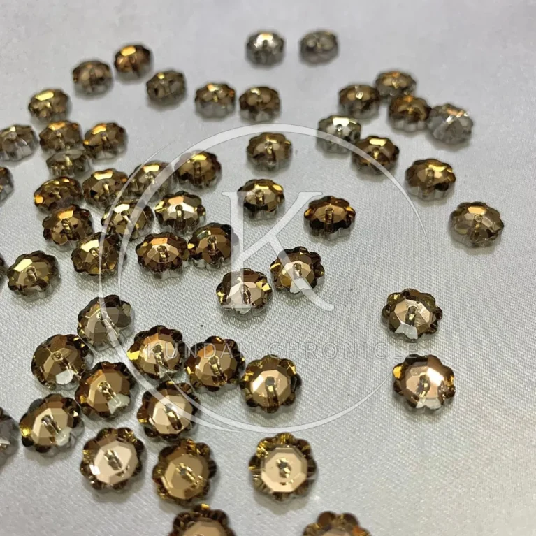 Smoke Gold Swarovski Flower (8mm)-144Pcs