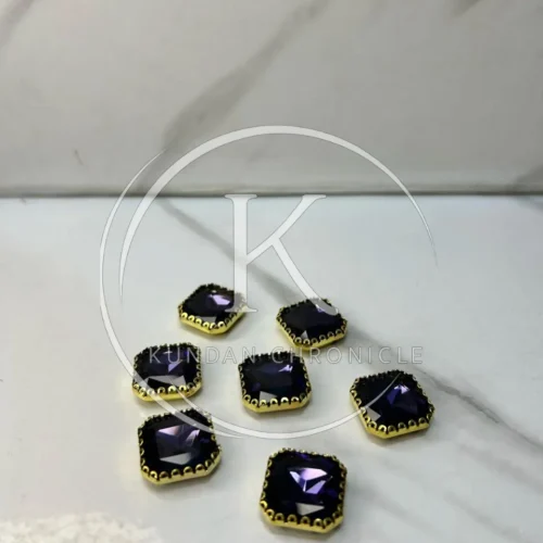 Blue XL-Stone Golden Base (5Pcs)