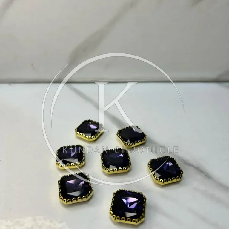 Blue XL-Stone Golden Base (5Pcs)