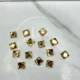 Gold Square-Stone Small (12Pcs)