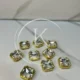 Silver XL-Stone Golden Base (5Pcs)