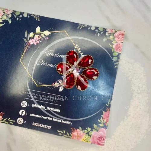 Red Tear-Drop Stone(6Pcs)