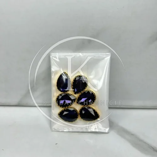 Purple Tear-Drop Stone(6Pcs)