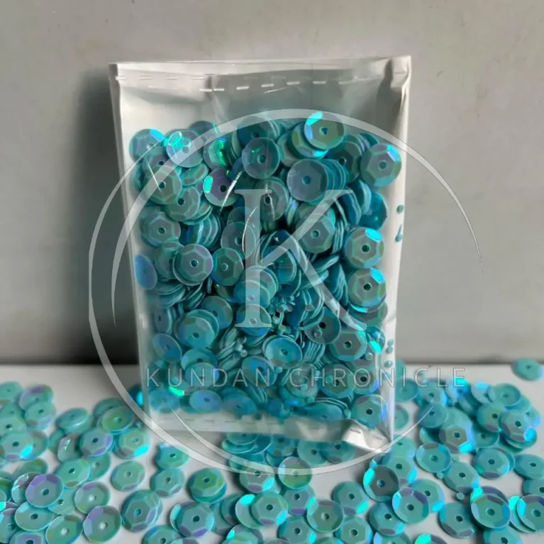 Firozi Matte Bowl Sequins (6mm)-10G