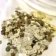 Golden Flat Sequins (6mm)-10G