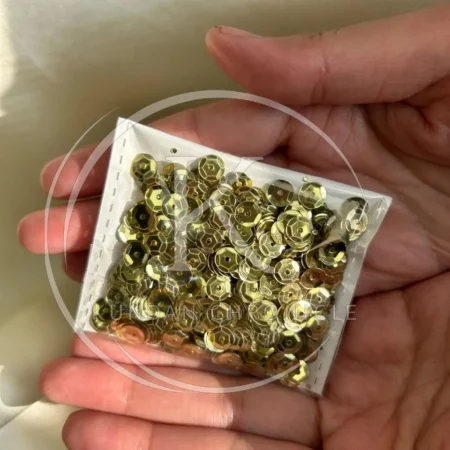 Gold Bowl Sequins ( 6mm) - 10G