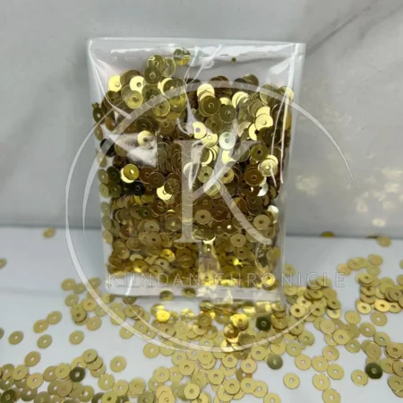 Golden Flat Sequins (Small)-10G