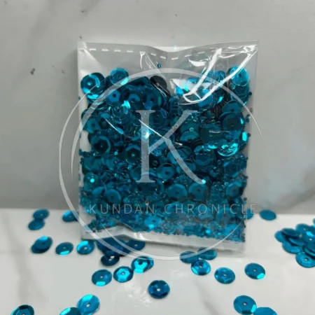 Firozi Gloss Bowl Sequins (6mm)-10G