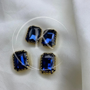 Rectangular Blue Golden Base 13/18 Large-4Pcs