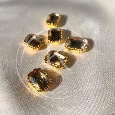 Champagne Rectangular Medium 10/14-6Pcs