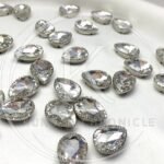Large drop Silver-Silver Base (6Pcs)