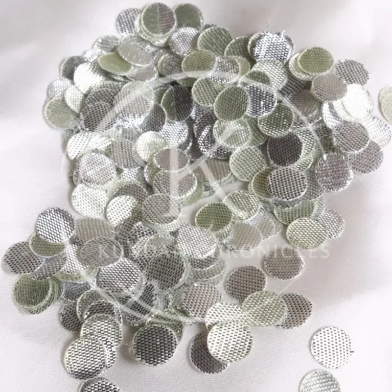 Applique Gotta Silver Round-5G